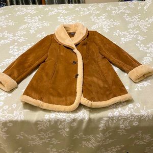 New without tags bought at Belk never worn suede Tan beautiful coat and warm